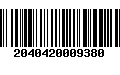 Código de Barras 2040420009380