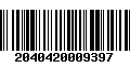 Código de Barras 2040420009397