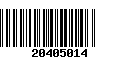 Código de Barras 20405014