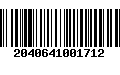 Código de Barras 2040641001712