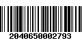 Código de Barras 2040650002793