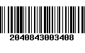 Código de Barras 2040843003408