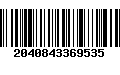Código de Barras 2040843369535