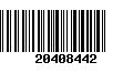 Código de Barras 20408442