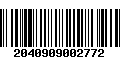 Código de Barras 2040909002772