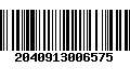 Código de Barras 2040913006575