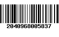 Código de Barras 2040968005837