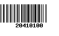 Código de Barras 20410100