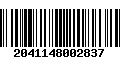 Código de Barras 2041148002837