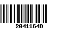 Código de Barras 20411640