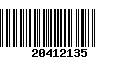 Código de Barras 20412135