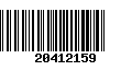 Código de Barras 20412159