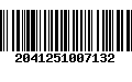 Código de Barras 2041251007132