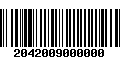 Código de Barras 2042009000000