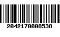 Código de Barras 2042170008538