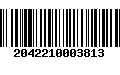 Código de Barras 2042210003813