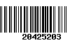 Código de Barras 20425203