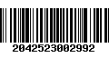 Código de Barras 2042523002992