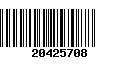 Código de Barras 20425708