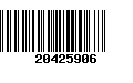 Código de Barras 20425906