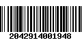 Código de Barras 2042914001948