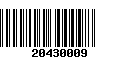 Código de Barras 20430009