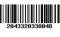 Código de Barras 2043320338048