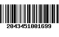 Código de Barras 2043451001699