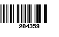 Código de Barras 204359