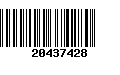 Código de Barras 20437428