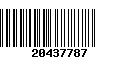 Código de Barras 20437787