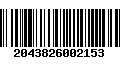 Código de Barras 2043826002153