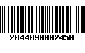 Código de Barras 2044090002450