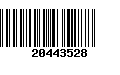 Código de Barras 20443528