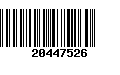 Código de Barras 20447526