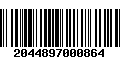 Código de Barras 2044897000864