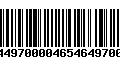 Código de Barras 2044970000465464970001