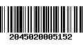 Código de Barras 2045020005152