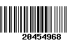 Código de Barras 20454968