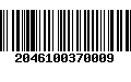 Código de Barras 2046100370009