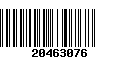 Código de Barras 20463076