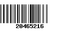 Código de Barras 20465216