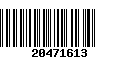 Código de Barras 20471613