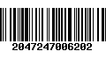 Código de Barras 2047247006202