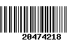 Código de Barras 20474218