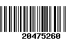 Código de Barras 20475260