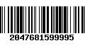 Código de Barras 2047681599995