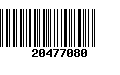 Código de Barras 20477080