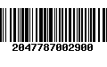 Código de Barras 2047787002900