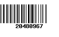 Código de Barras 20480967